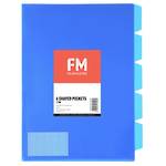 FM L Shaped Pocket 5 Tab Blue