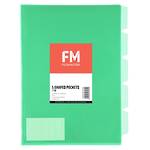 FM L Shaped Pocket 5 Tab Green