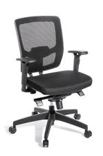 EOS Media Ergo Chair Synchro Mesh Back Black Seat