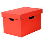 Esselte Archive Box Cardboard w. Sep. Lid suit Suspension Files Red