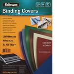 Fellowes Cover Textured Blue 100 Pack