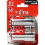 Fujitsu Batteries D Universal Alkaline 2 Pack