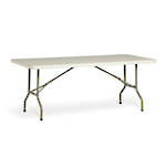 Life Folding Rectangle Table 1.2m - 1 Piece Solid Top
