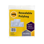 Marbig Resealable Bags 155x230mm