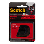 Scotch RF6731 Fastener Extreme Black 25x76mm, Pack of 2 Sets