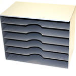 Winmac Stationery Cabinet 6 Shelf Grey
