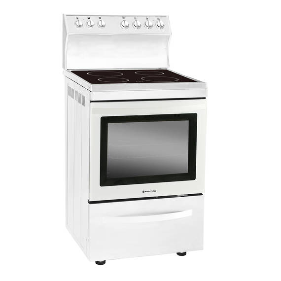 600mm Freestanding Stove, Ceramic, White (DISCONTINUED)