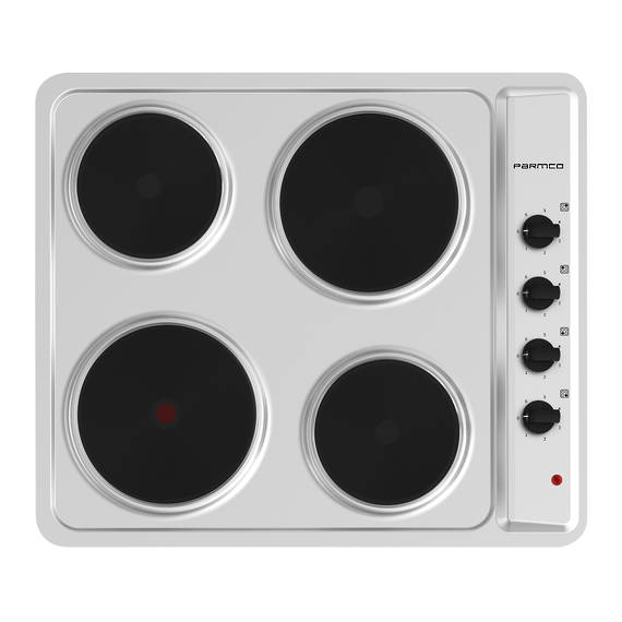 600mm Hob, 4 Element, Electric, Stainless Steel