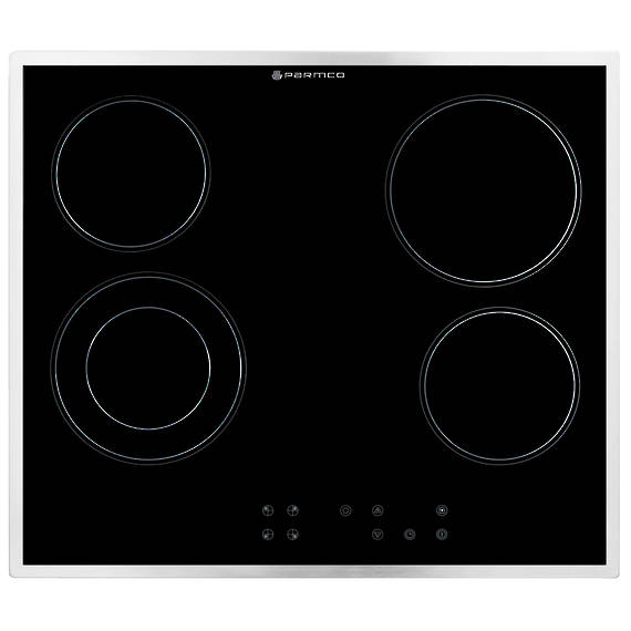600mm Hob, Ceramic, Stainless Steel Trim, Touch Control
