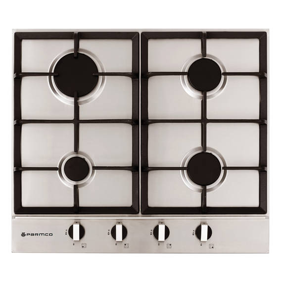 600mm Hob, 4 Burner, Gas, Stainless Steel Gas Type Cooktops