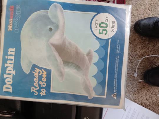 Ready To Sew Soft Toy - Dolphin