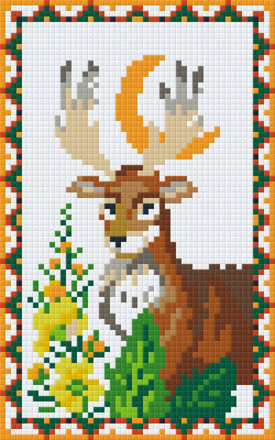 Native American Zodiac Deer [ 21 May -  20 June]  Two [2] Baseplates PixelHobby Mini-mosaic Art Kit