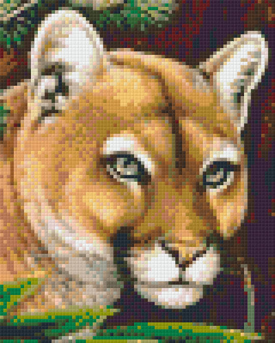 Puma Four [4] Baseplate PixelHobby Mini-mosaic Art Kit