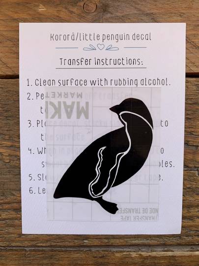 Penguin transfer sticker