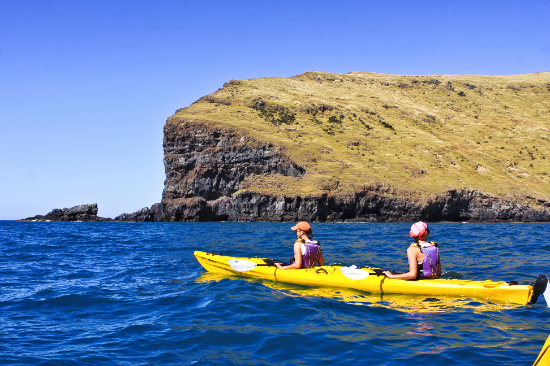Sea-kayaking at pohatu marine reserve