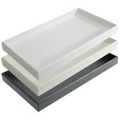GA800 Plastic Tray Leather Etched No Lid