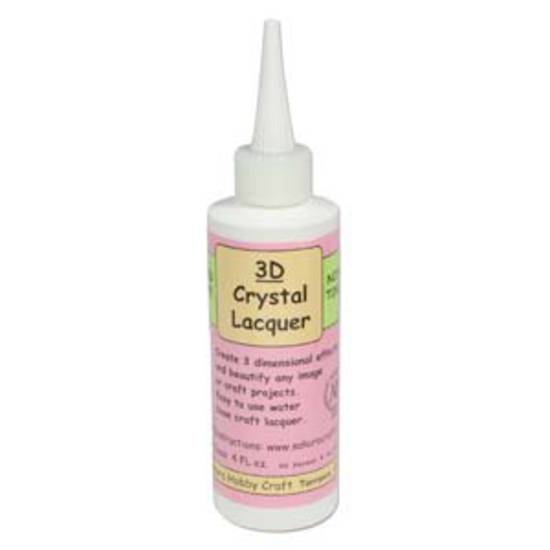 NEW! 3D Crystal Lacquer - large bottle (4oz/113ml)
