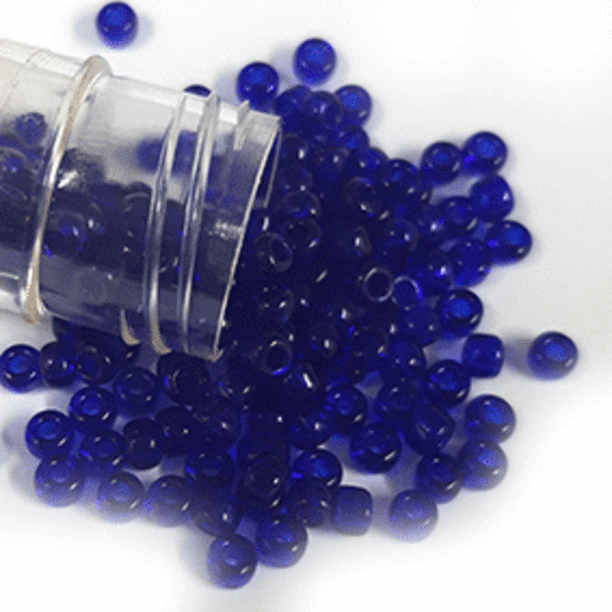 Matsuno size 8 round: 151 - Cobalt, transparent