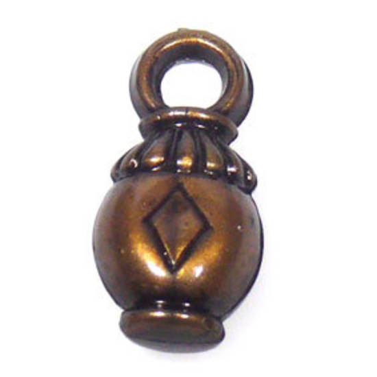 Acrylic Charm: Lantern - antique brass