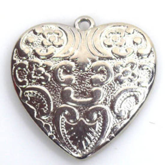 Large acrylic heart - silver