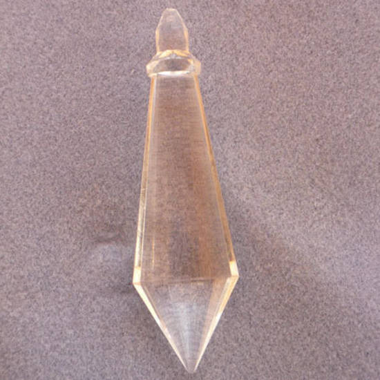 SECONDS (light scratching): Large Clear Acrylic Chandelier Piece, pointed icicle 28x22mm