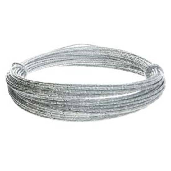 Aluminum Diamond Cut Craft Wire: 12 gauge - Silver/Silver (dead soft)