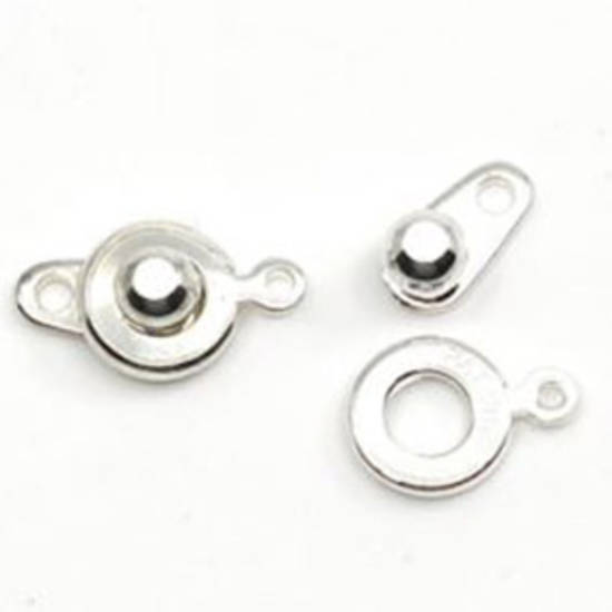 Ball and Socket Clasp: 8mm - Silver