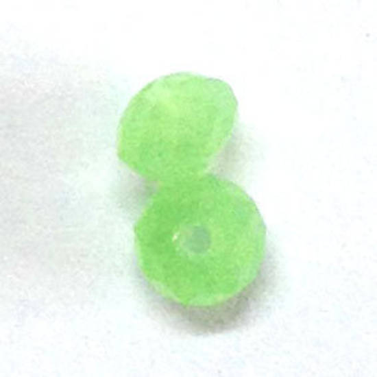 Chinese Crystal, 6mm rhondelle - Milky Green