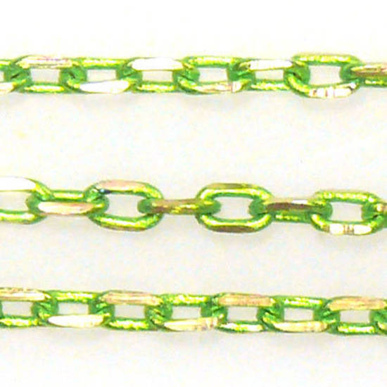 Coloured Chain: Lime Green (3mm)