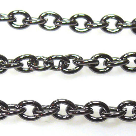 Thick Curbed Chain, Gunmetal