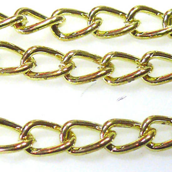 Very Thick Curbed Chain, Yellow Gold
