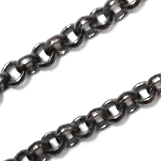 Belcher Chain, fine: Gunmetal (3mm)