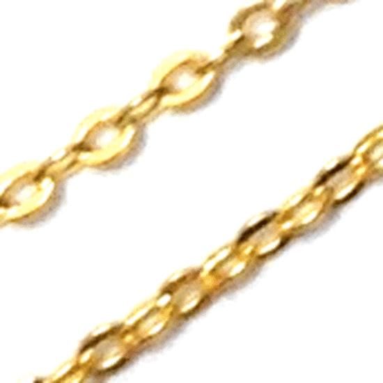 CHAIN: Extra Fine Plain - 1.5mm links, Gold