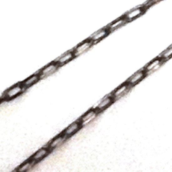 CHAIN: Fine Rectangle, 4mm links: Gunmetal