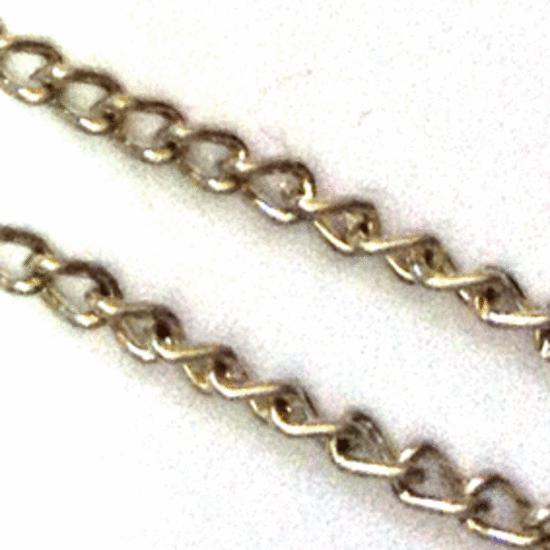 Fine Twisted Chain, Antique Silver (3mm)