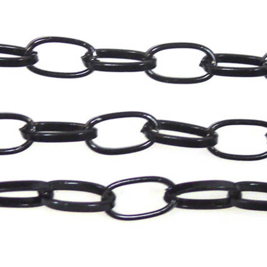 Black Chain, large oval
