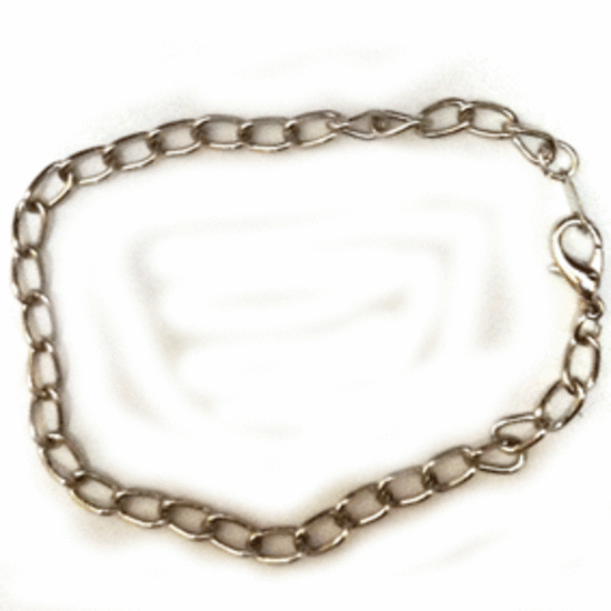 Chain Bracelet, Antique Silver