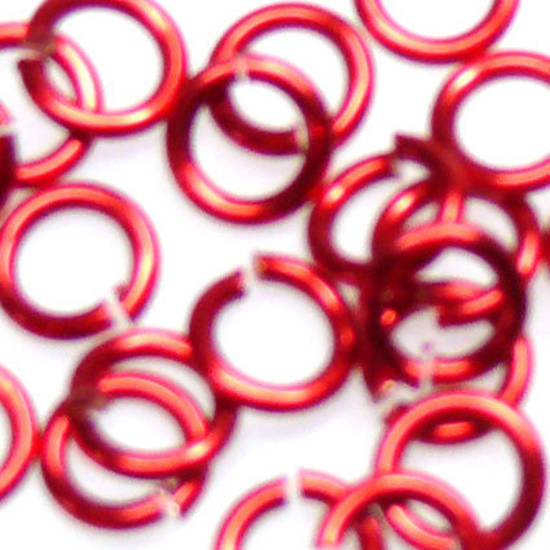4mm Jumpring: Red