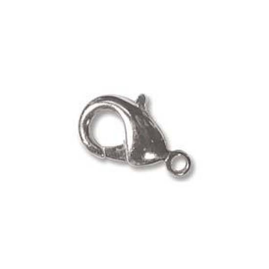 Parrot Clasp, standard - bright silver