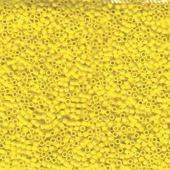 11/0 Miyuki Delica, colour 721 - Opaque Yellow (7.2 grams)