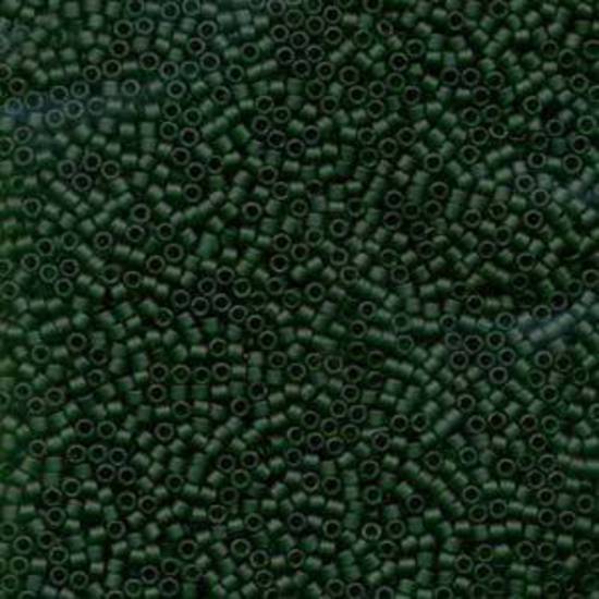 11/0 Miyuki Delica,, colour 767 - Matte Transparent Dark Green (5 grams)