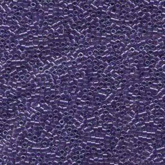 11/0 Miyuki Delica, colour 923 - Sparkling Violet lined Crystal (5.4 grams)