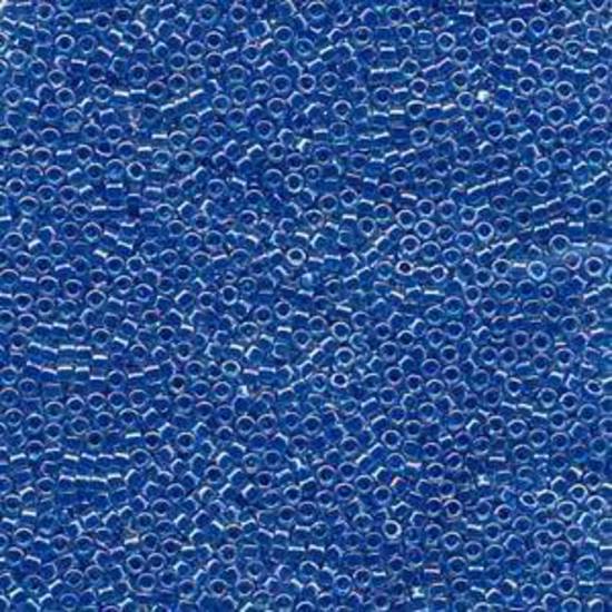 11/0 Miyuki Delica, colour 086 - Lined Blue AB (7.2 grams)