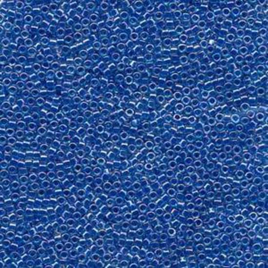 11/0 Miyuki Delica, colour 077 - Lined Blue AB (5 grams)