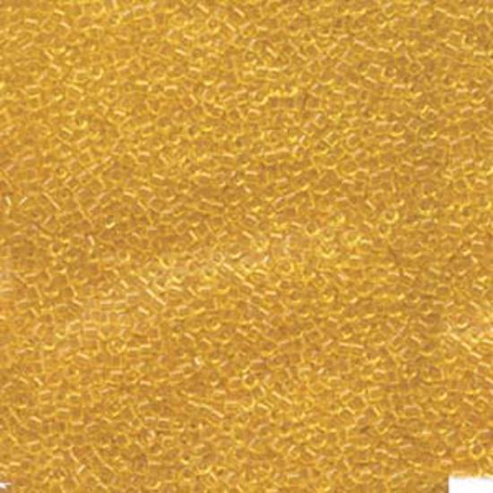 11/0 Miyuki Delica, colour 1101 - Transparent marigold