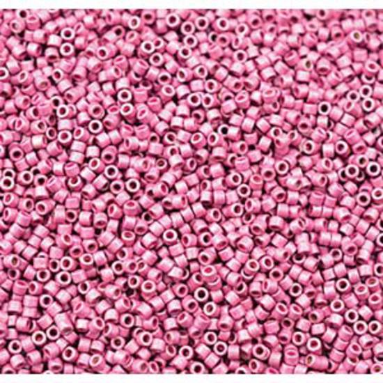 11/0 Miyuki Delica, colour 1840F  - Duracoat Galv Matte Hot Pink (7.2 grams)