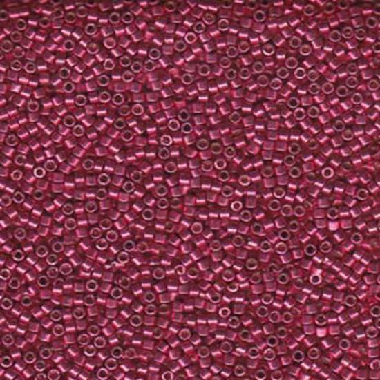 11/0 Miyuki Delica, colour 1841 - Duracoat Galv Light Cranberry (7.2 grams)