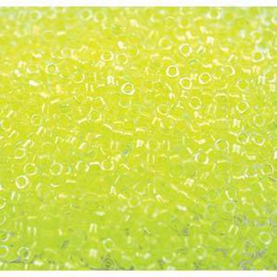 11/0 Miyuki Delica, colour 2031 - Luminous Lime Aid (7.2 grams)