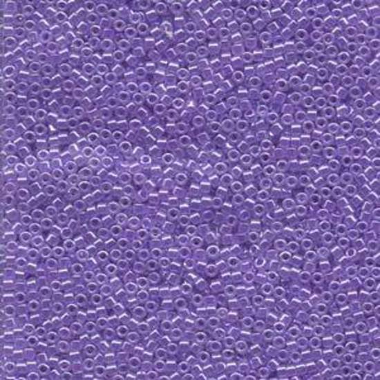 11/0 Miyuki Delica, colour 249 - Lined Crystal/Purple (5.4 grams)