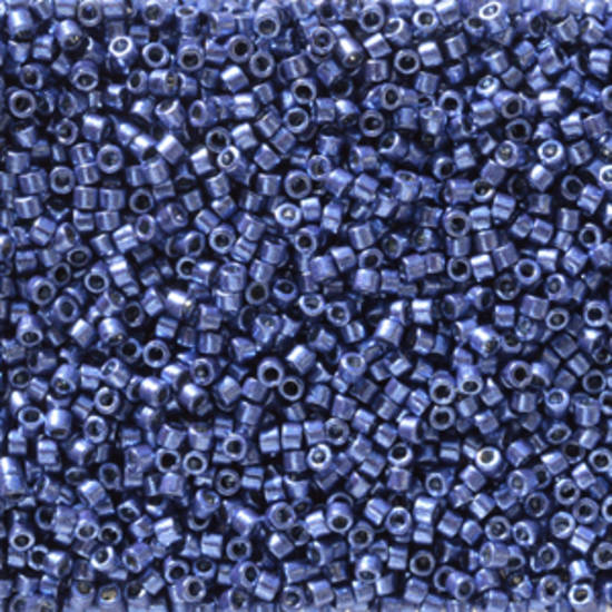 11/0 Miyuki Delica, colour 2517 - Duracoat Galv Mermaid Blue (7.2 grams)